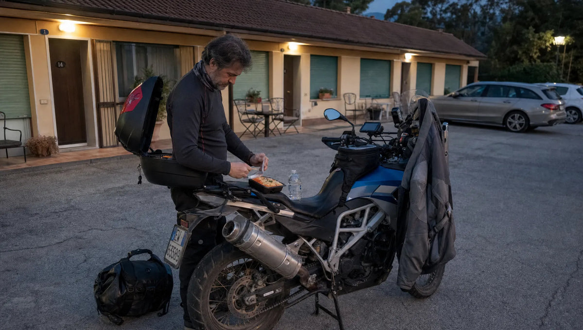 Cosa mangiare durante un viaggio in moto senza frigo