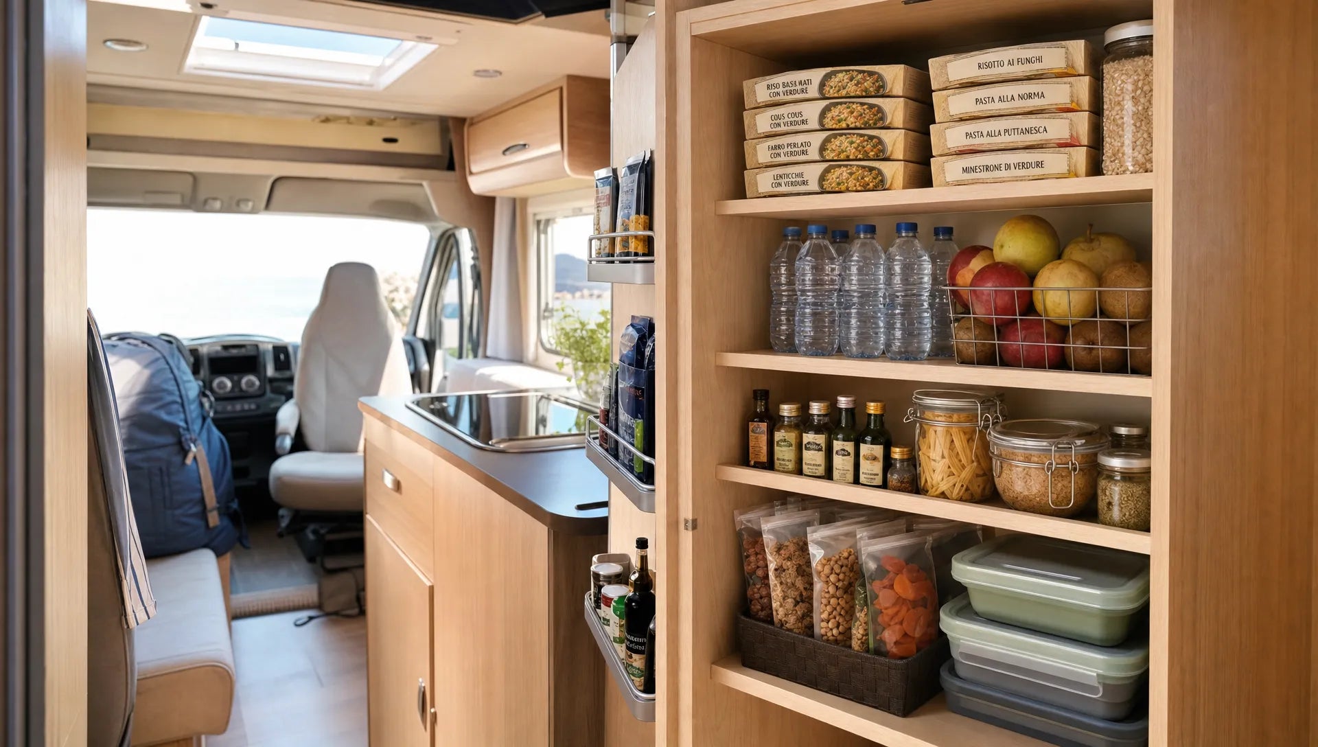 Cosa mettere nella cambusa del camper in estate