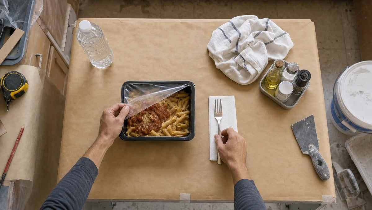 Come organizzare i pasti durante una ristrutturazione