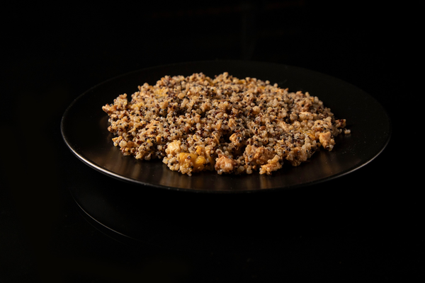 Quinoa con Zucca, Pollo e Lenticchie