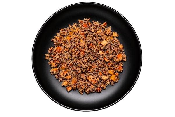 Quinoa con Zucca, Pollo e Lenticchie