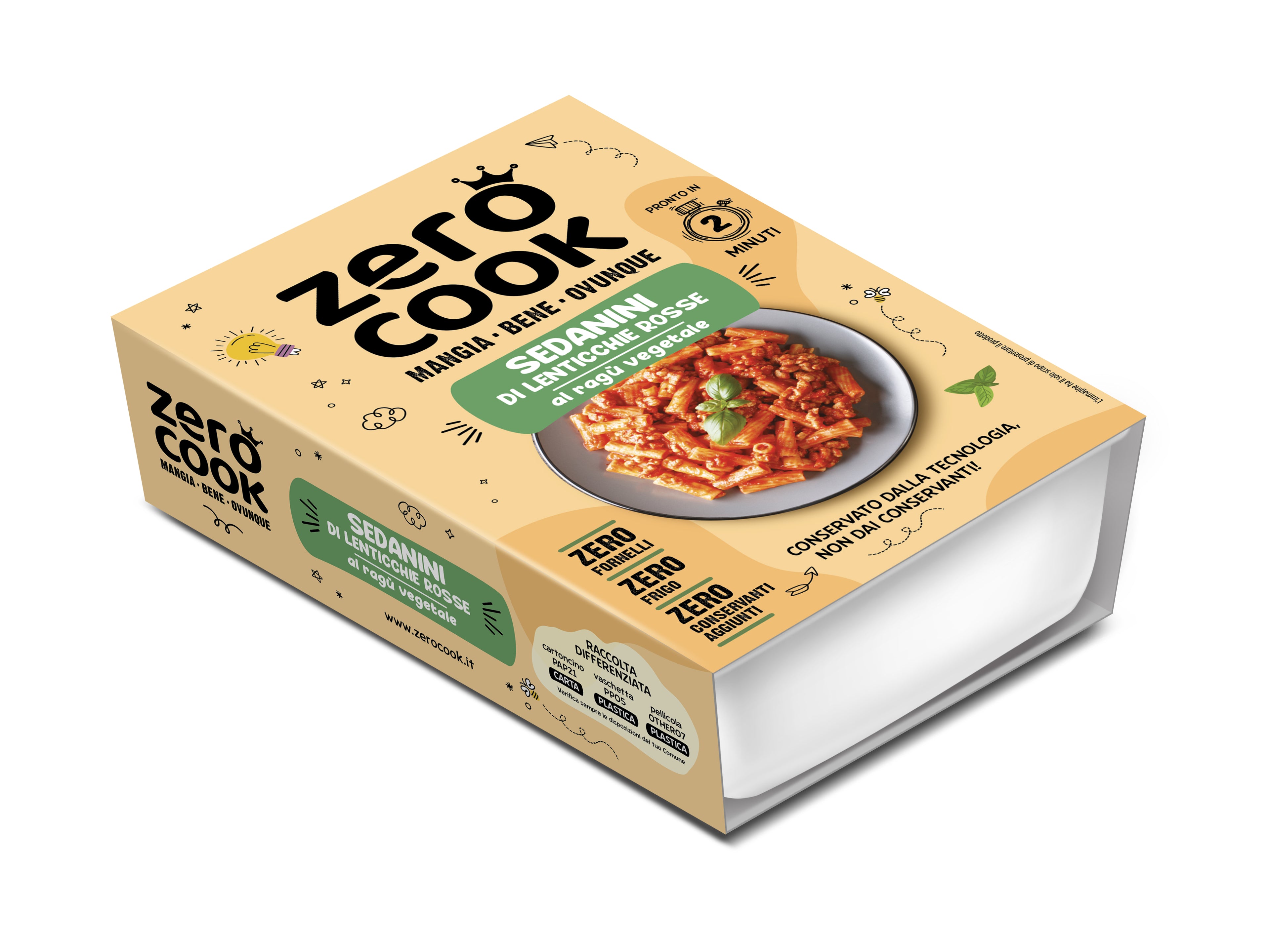 Sedanini al Ragù Vegetale