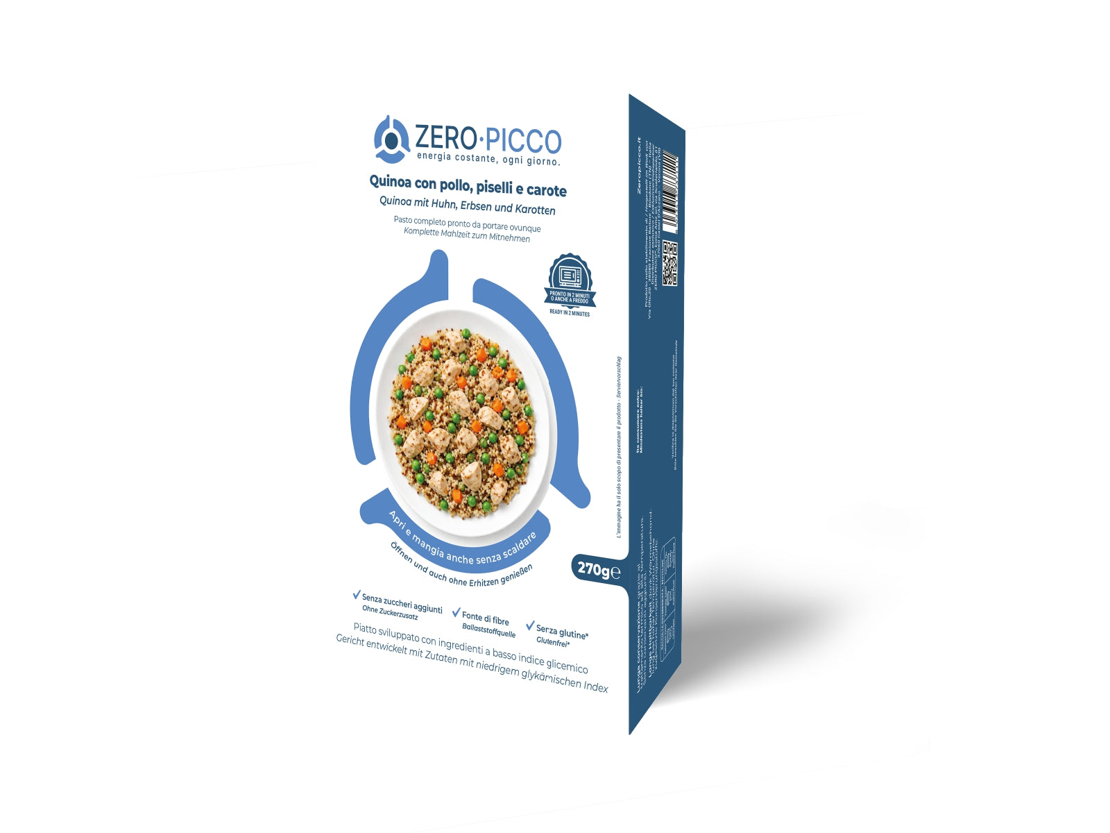 ZeroPicco Quinoa con Pollo Piselli e Carote