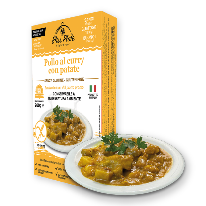Pollo al Curry con Patate - Piatto pronto senza glutine