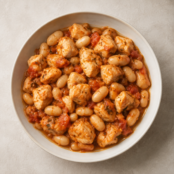 Pollo Mediterraneo con Fagioli