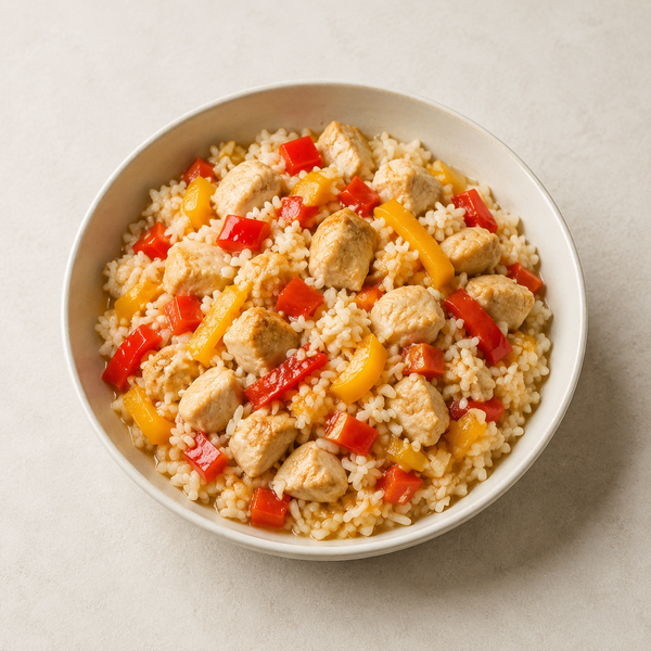 Riso con Pollo ai Peperoni