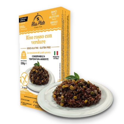 Riso Rosso con Verdure - Piatto pronto senza glutine