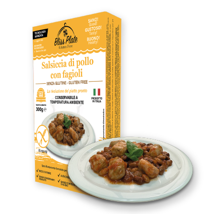 Salsiccia di Pollo con Fagioli - Piatto pronto senza glutine